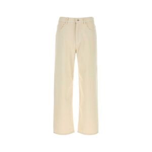 Auralee Men Ivory Denim Jeans